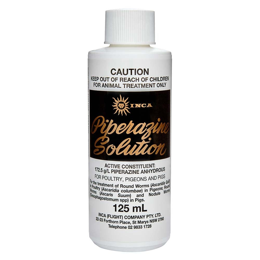 Piperazine Solution Wormer 125ml - Pet And Farm