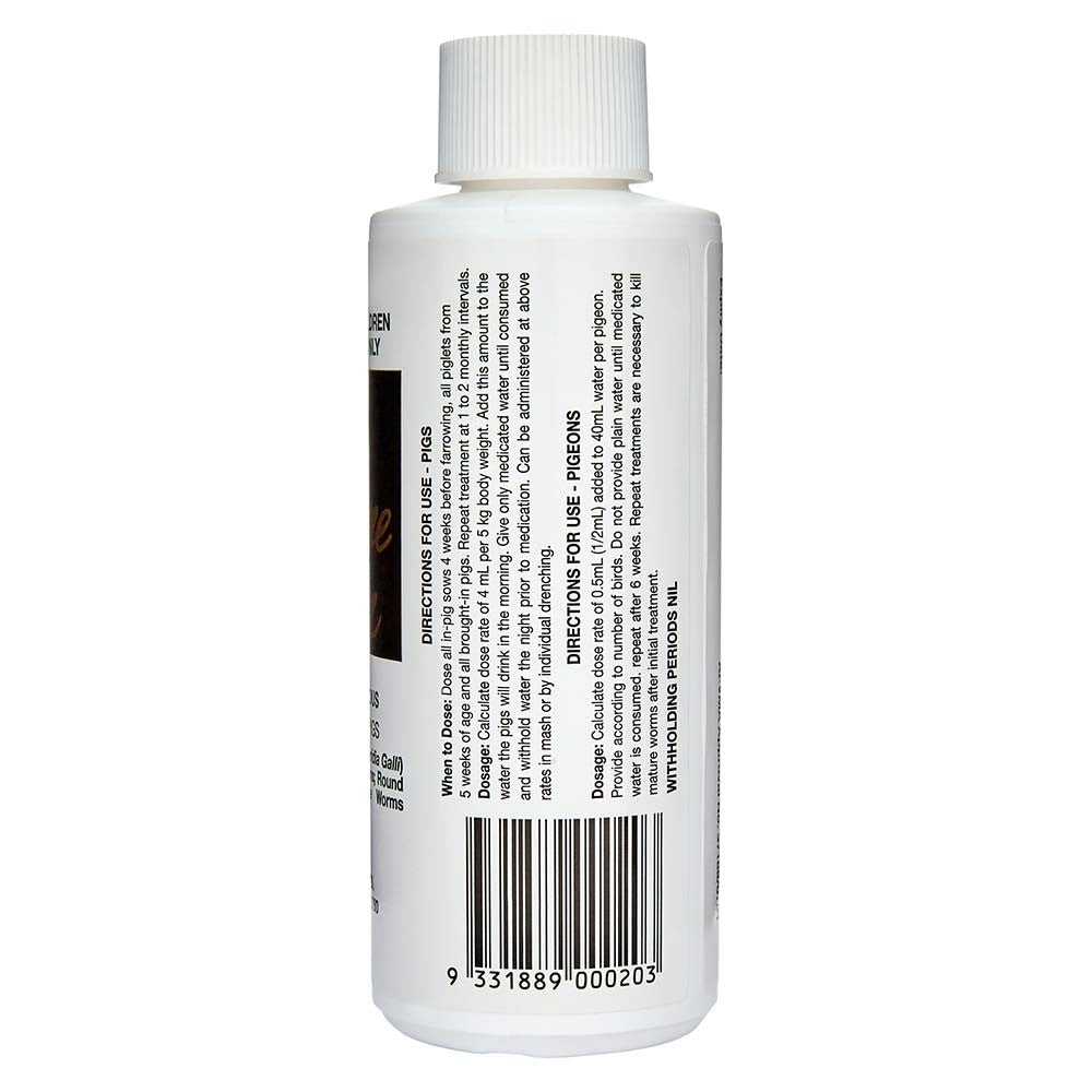 Piperazine Solution Wormer 125ml - Pet And Farm