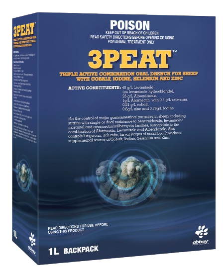 3PEAT Triple Active Combination Oral Drench for Sheep 10L - Pet And Farm