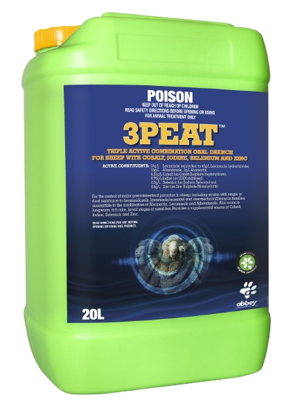 3PEAT Triple Active Combination Oral Drench for Sheep 10L - Pet And Farm