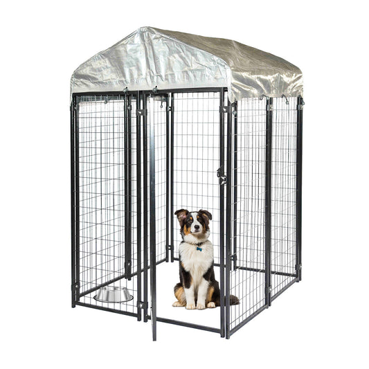 Pet Basic 1.83 x 1.22 x 1.22m Dog Kennel Enclosure Waterproof Lockable Gate - Pet And Farm