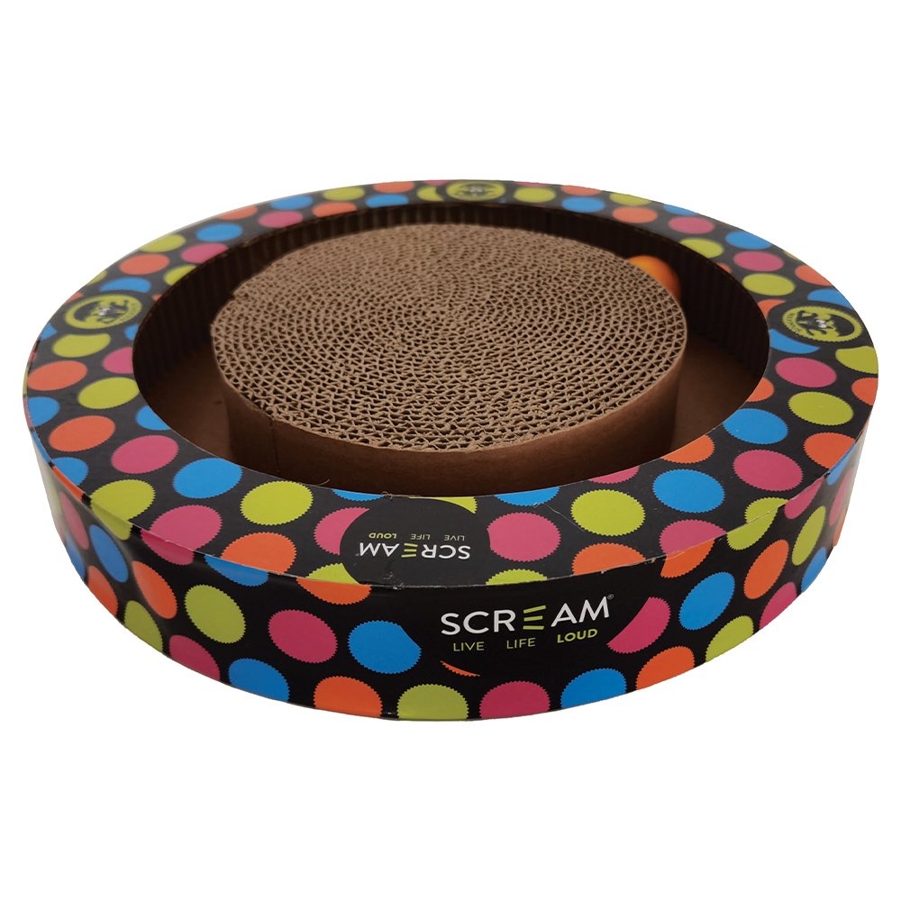Scream ROUND PLAY CAT SCRATCHER - Pet And Farm