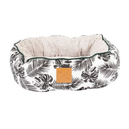 Mog & Bone 4 Seasons Black Leaf Circular Cat Bed - Pet And Farm