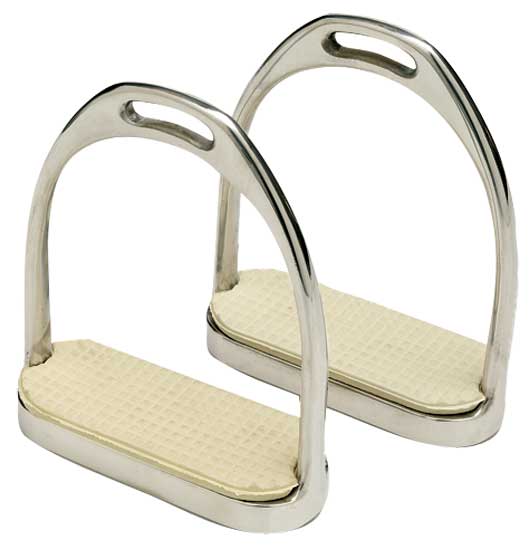 Stainless Steel Fillis Stirrup Irons (With Treads) - Pet And Farm