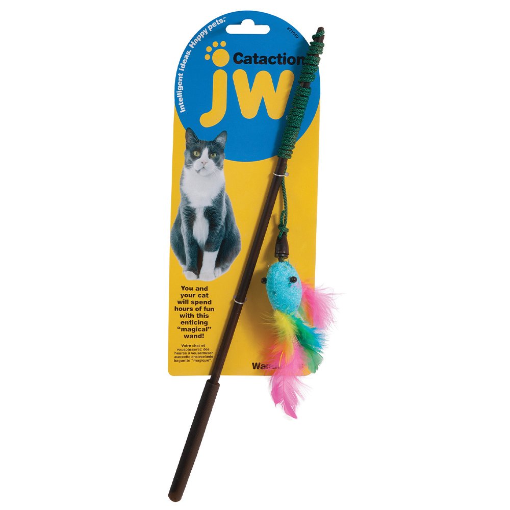JW Wanderfuls Cat Toy 38cm Pole Length - Pet And Farm