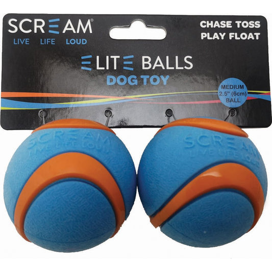 Scream ELITE DOG BALL 2pk - Pet And Farm