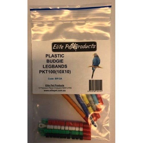 Plastic Budgie Leg Rings - Pet And Farm