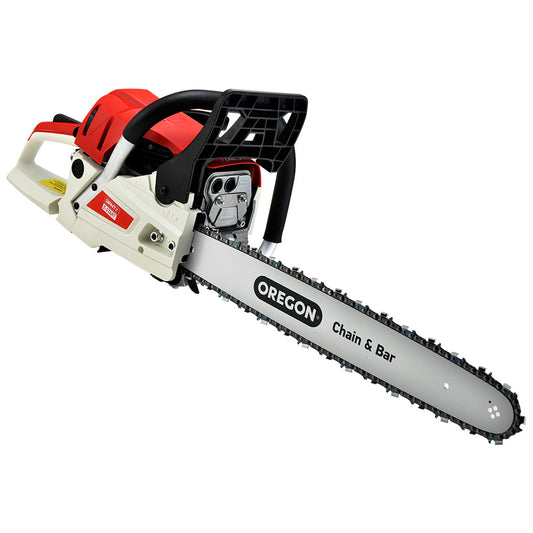 Giantz Petrol Chainsaw Commercial 52cc E-Start 20 Oregon Bar Pruning Chain Saw - Pet And Farm