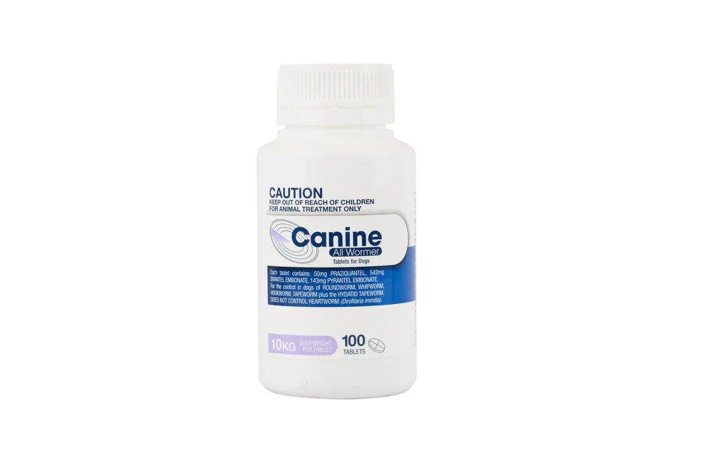 Canine All Wormer Tablets 10kg - Pet And Farm