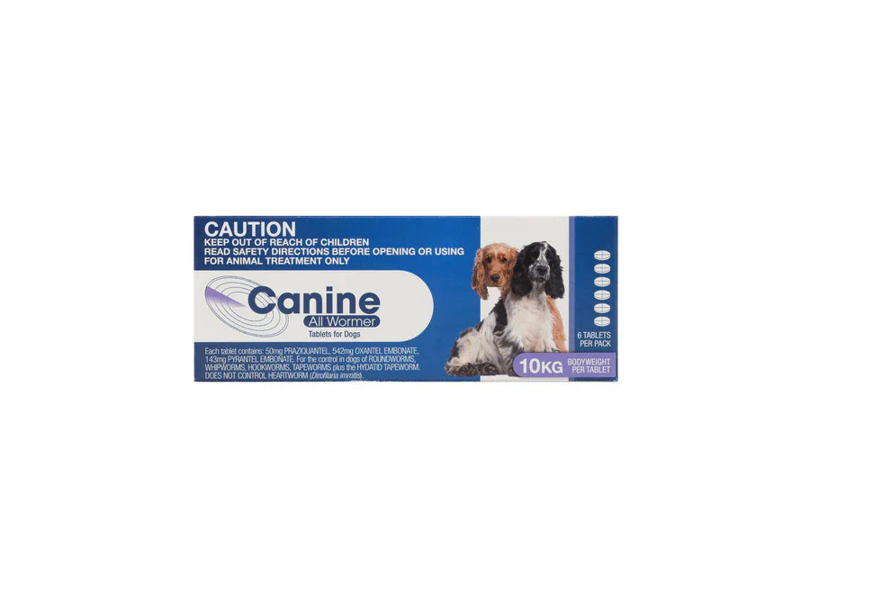 Canine All Wormer Tablets 10kg - Pet And Farm
