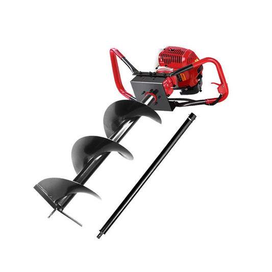 Giantz 66CC Post Hole Digger Petrol Earth Auger Bits Drill Borer Fence - Pet And Farm