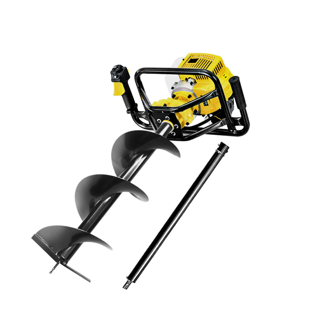 Giantz 92CC Post Hole Digger Petrol Auger Drill Borer Fence Earth Power 300mm - Pet And Farm