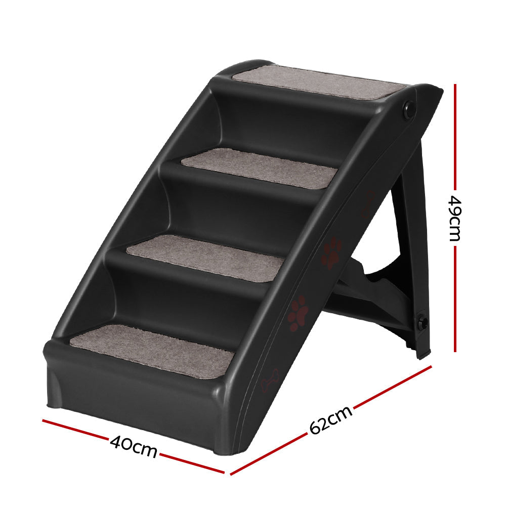 i.Pet Dog Ramp For Bed Sofa Car Pet Steps Stairs Ladder Indoor Foldable Portable - Pet And Farm