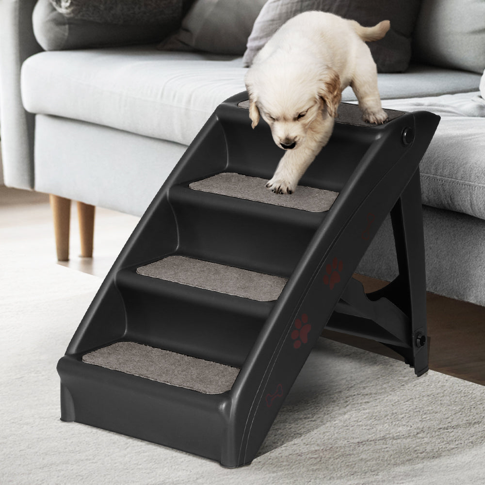 i.Pet Dog Ramp For Bed Sofa Car Pet Steps Stairs Ladder Indoor Foldable Portable - Pet And Farm