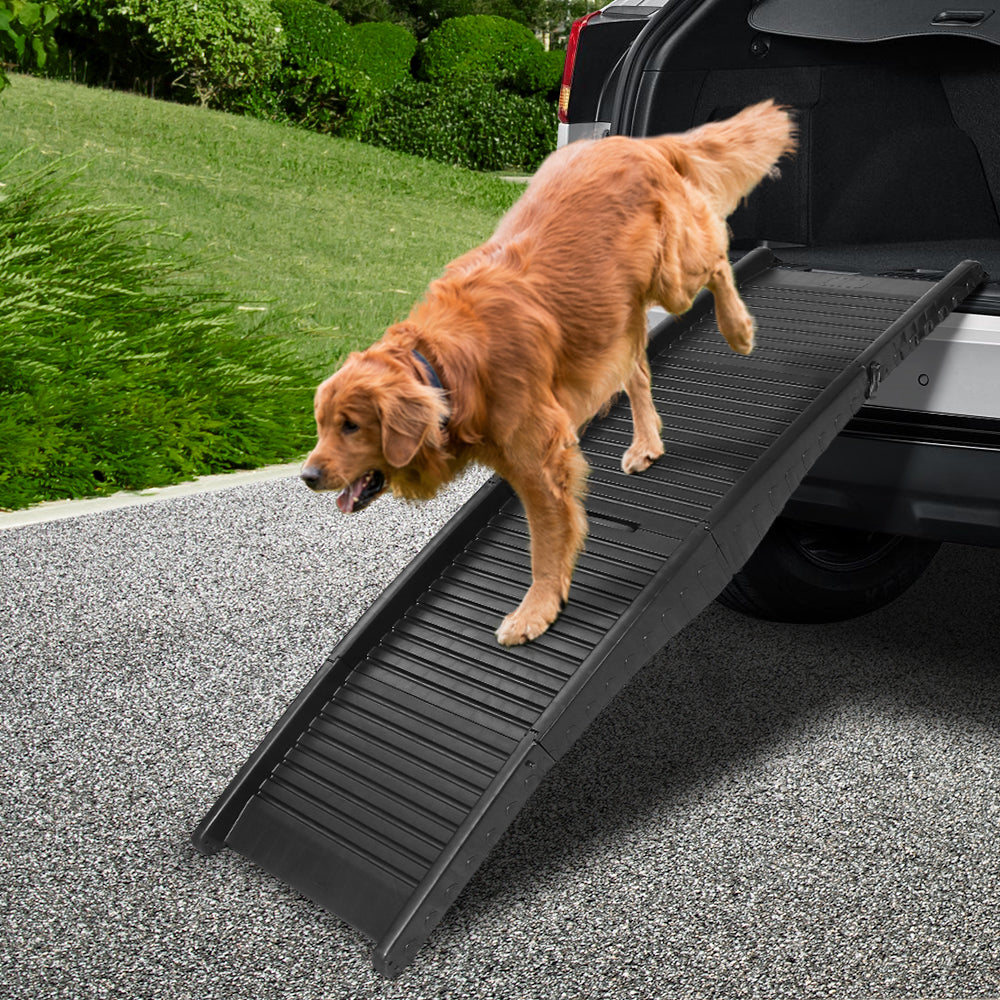 i.Pet Portable Folding Pet Ramp for Cars - Black - Pet And Farm