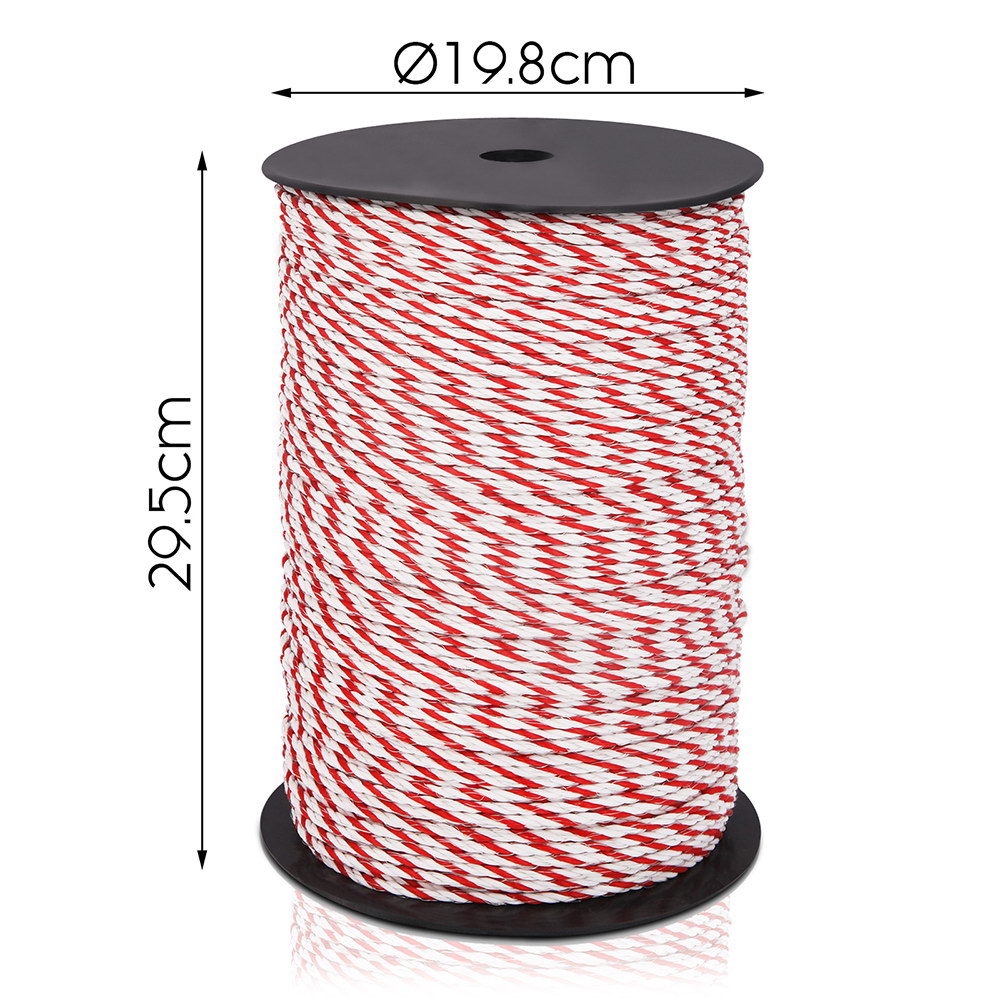 Giantz 500m Stainless Steel Polywire Poly Tape Electric Fence - Pet And Farm