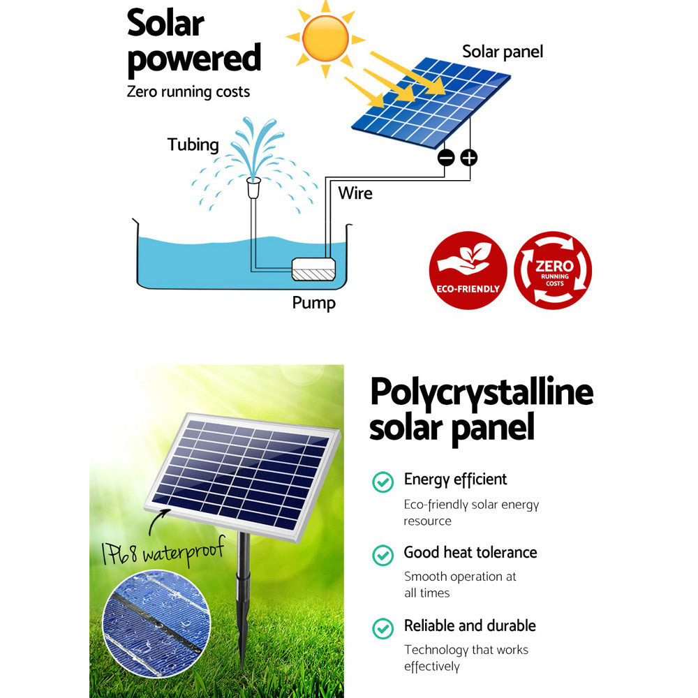 Gardeon Solar Powered Water Pond Pump 60W - Pet And Farm