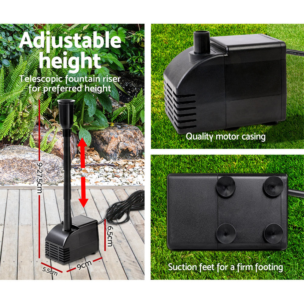 Gardeon 110W Solar Powered Water Pond Pump Outdoor Submersible Fountains - Pet And Farm