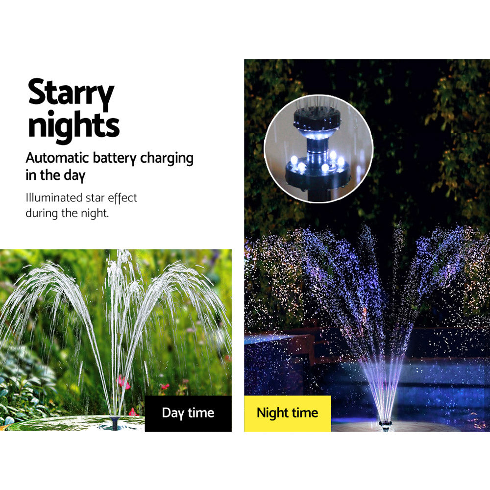 Gardeon Solar Pond Pump Pool Fountain Battery Garden Outdoor Submersible Kit 4FT - Pet And Farm
