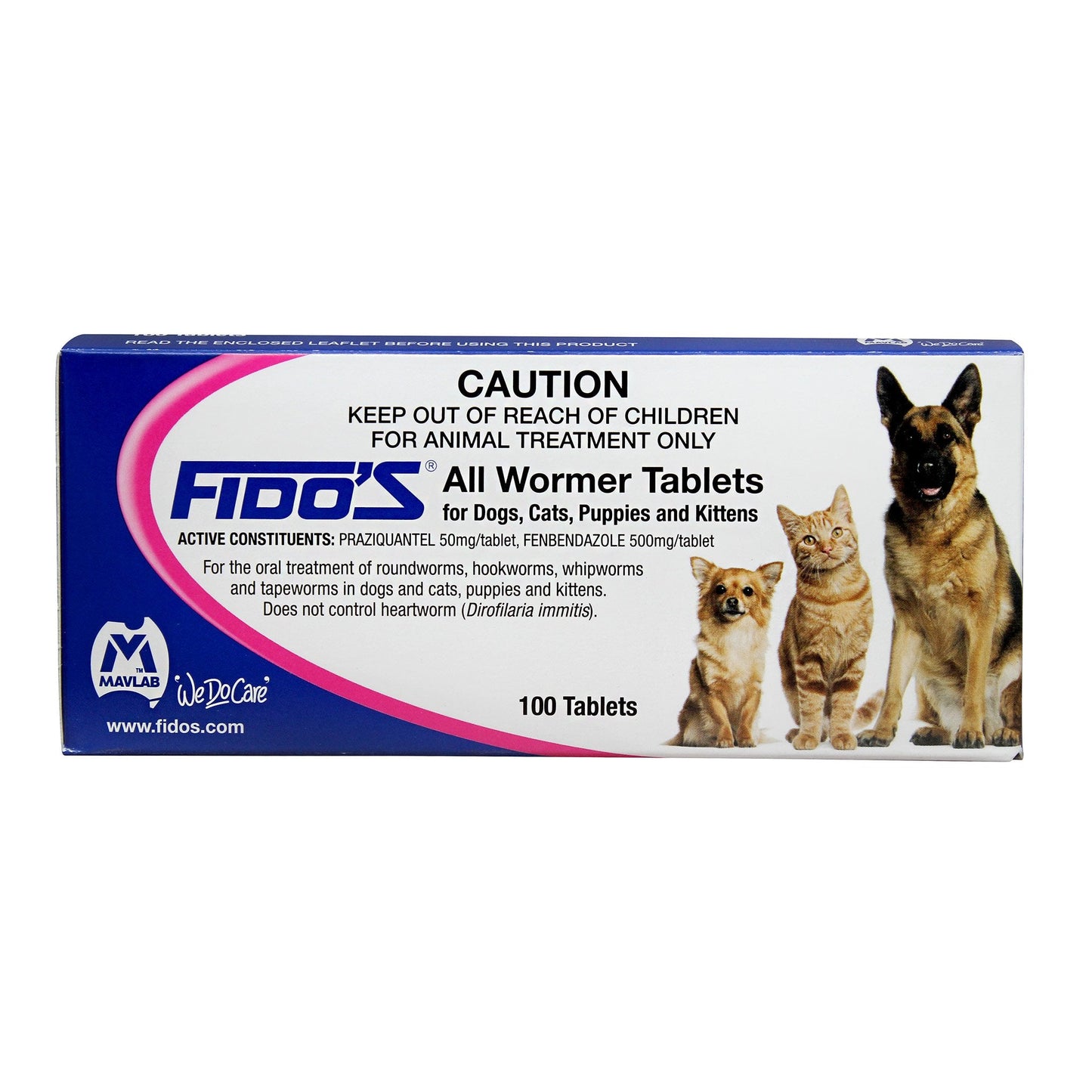 Fido’s All Wormer Tablets for Dogs and Cats – 20 Pack - Pet And Farm