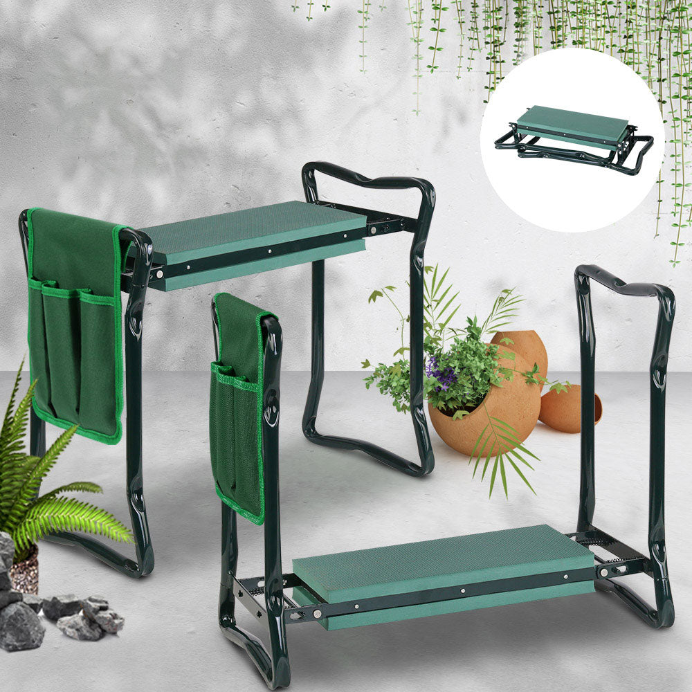 Gardeon Garden Kneeler Seat Outdoor Bench Knee Pad Foldable - Pet And Farm