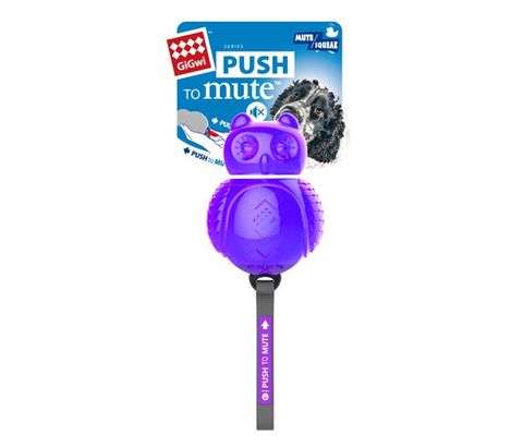 Gigwi Dog Push To Mute Transparent Squeak Toy - Pet And Farm