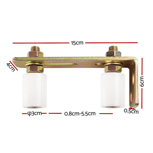 LockMaster Roller Guide Gate Opener Track Stopper Sliding Hardware Accessories Kit - Pet And Farm