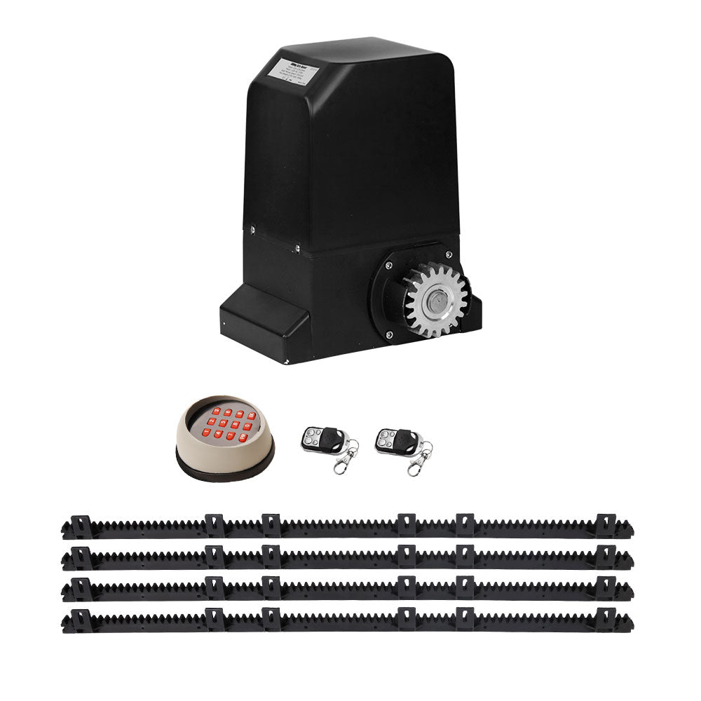 Auto Electric Sliding Gate Opener 1000KG Keypad 4M Rails - Pet And Farm