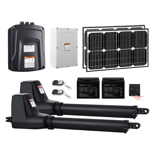 LockMaster Swing Gate Opener Auto 40W Solar Power Electric Remote Control 1000KG - Pet And Farm