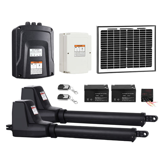 LockMaster Swing Gate Opener Auto Solar Power Electric Kit Remote Control 1000KG - Pet And Farm
