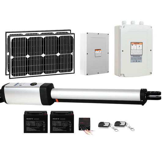 LockMaster Swing Gate Opener 40W Auto Solar Power Electric Remote Control 600KG - Pet And Farm