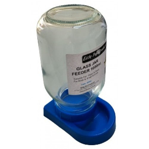 Glass Jar Bird Feeder 1000ml - Pet And Farm