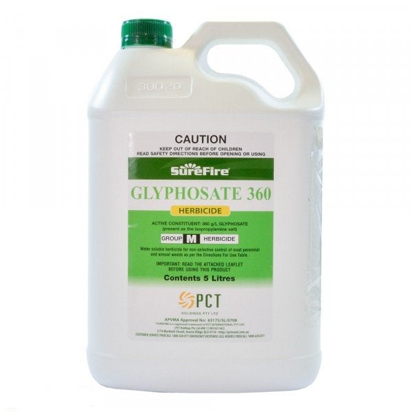 Surefire Glyphosate 360g/L 5L - Pet And Farm
