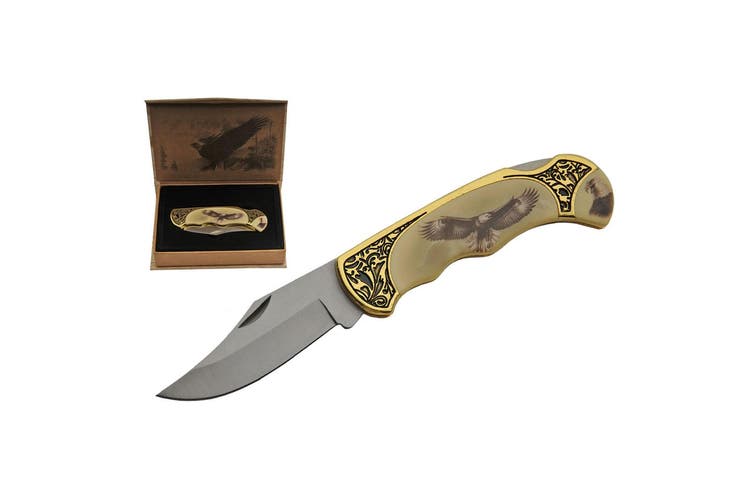 Gold Folding Knife in Gift Box - Pet And Farm