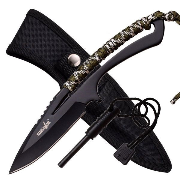 Survivor Fixed Blade Knife with Fire Starter - Pet And Farm