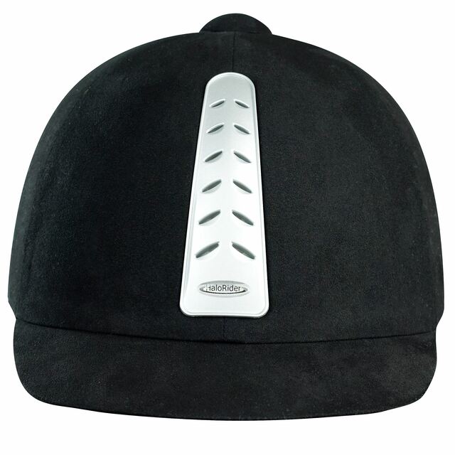 Horze Halorider Riding Helmet - Black/Silver - Pet And Farm