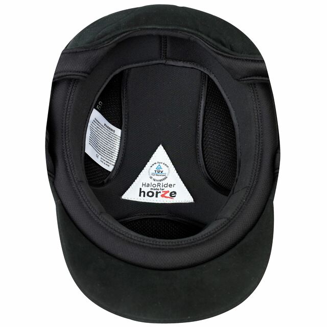 Horze Halorider Riding Helmet - Black/Silver - Pet And Farm