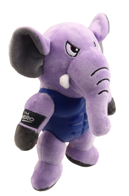 Gigwi I’m Hero Armour Elephant Plush Squeak - Pet And Farm