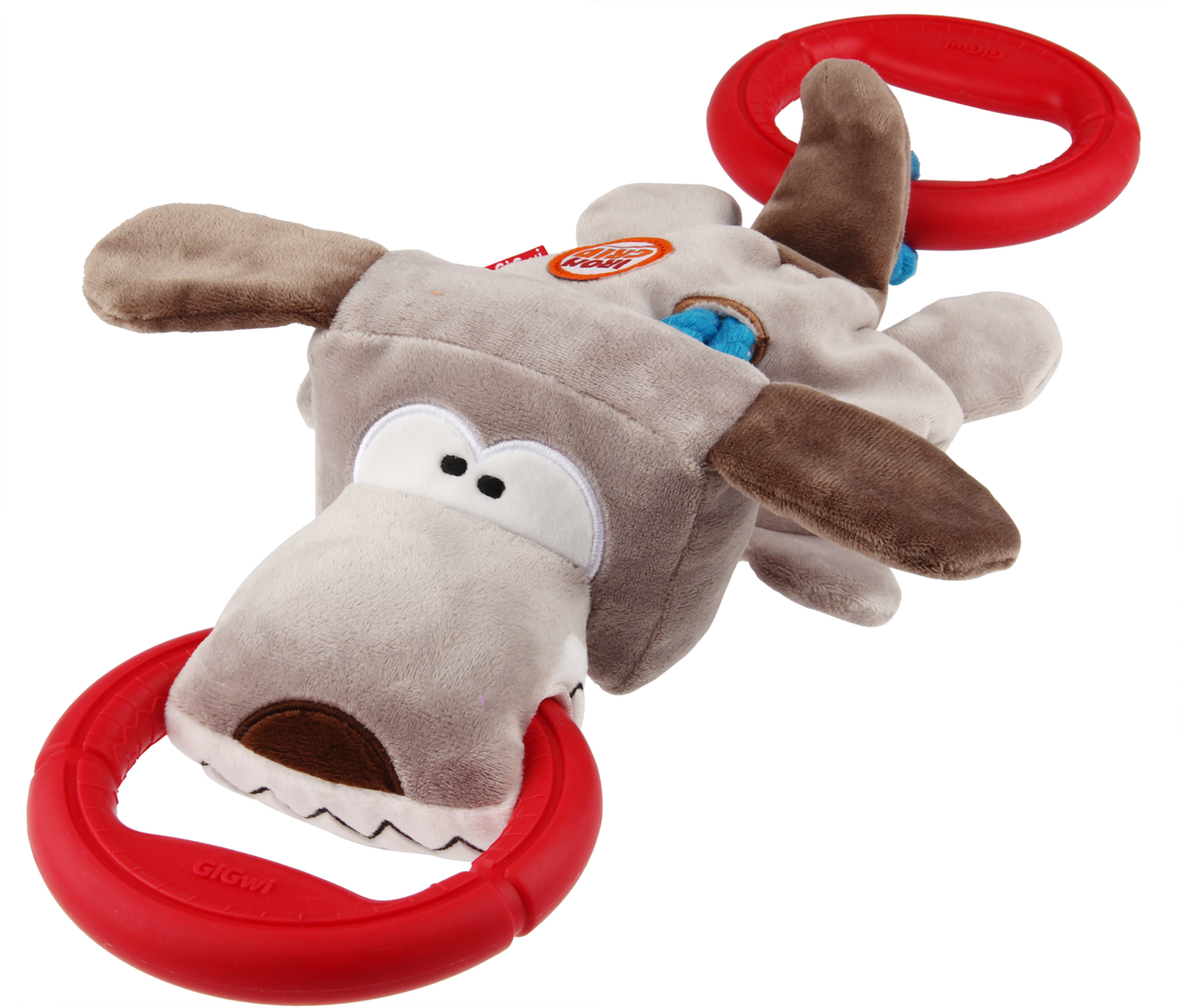 GIGwi Iron Grip Plush Dog TPR Handle Dog Toy - Pet And Farm