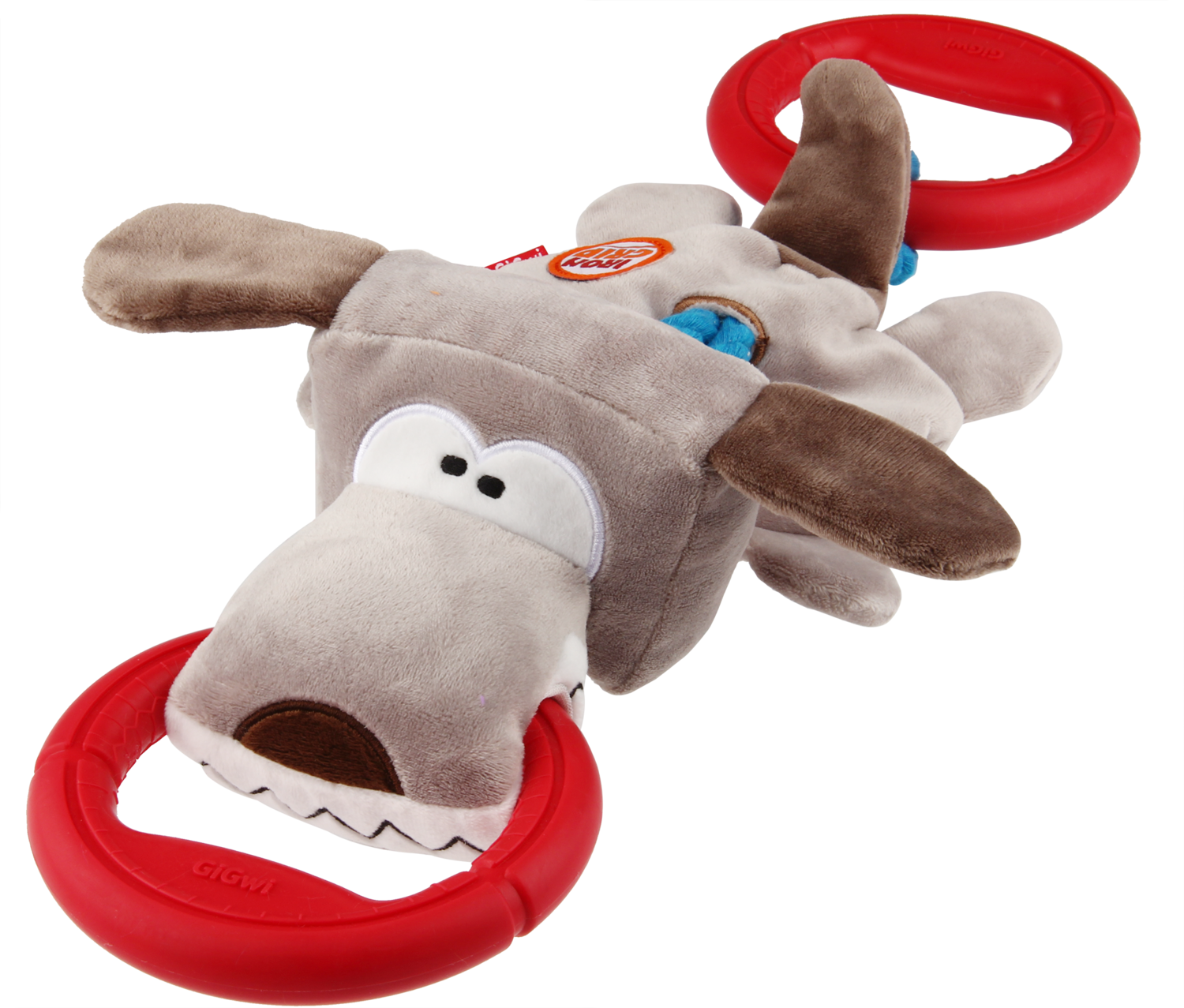 GIGwi Iron Grip Plush Dog TPR Handle Dog Toy - Pet And Farm