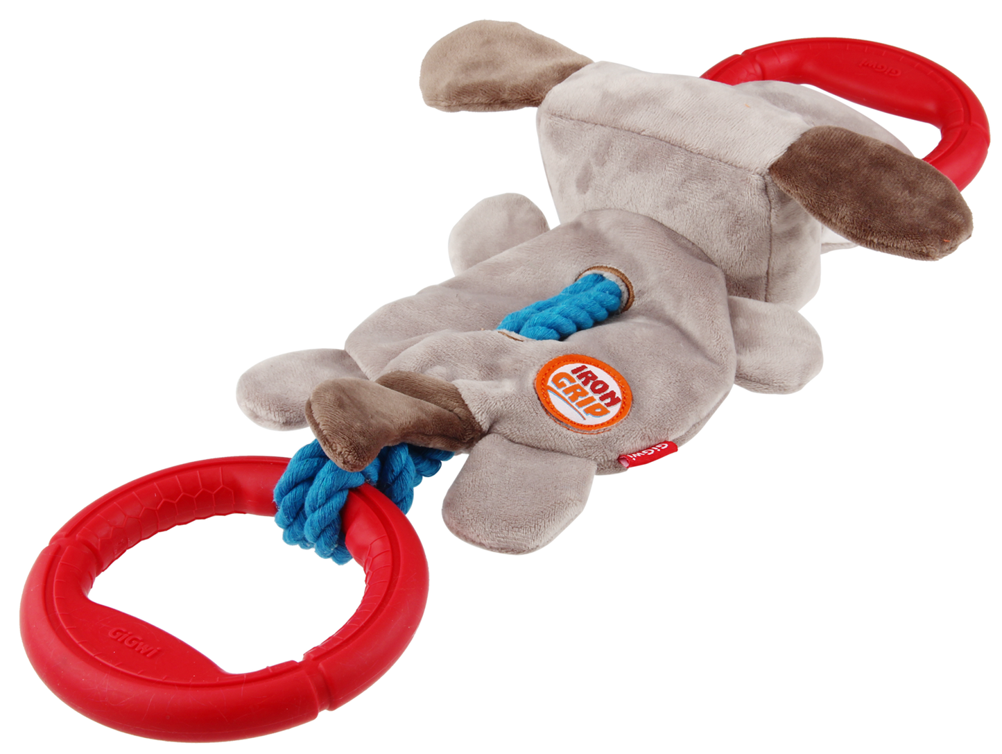 GIGwi Iron Grip Plush Dog TPR Handle Dog Toy - Pet And Farm