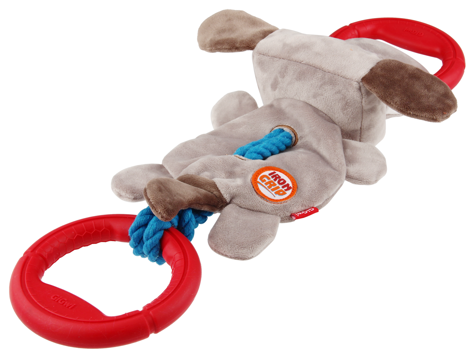 GIGwi Iron Grip Plush Dog TPR Handle Dog Toy - Pet And Farm