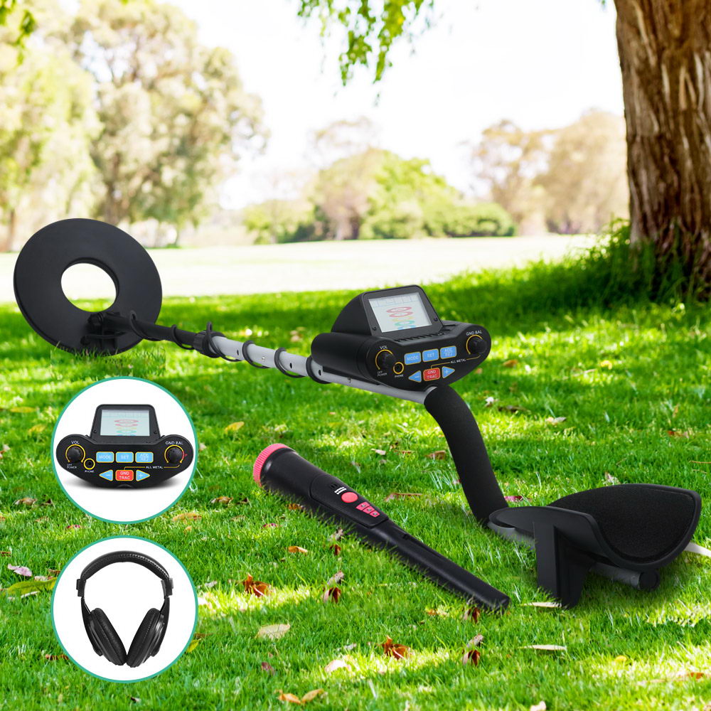 Metal Detector W/Pinpointer Searching Treasure Gold Digger Hunter 250mm - Pet And Farm