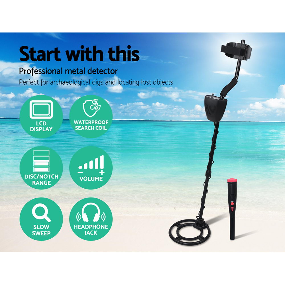 Metal Detector Pinpointer Deep Sensitive Searching Treasure Gold Hunt Digger 220MM - Pet And Farm