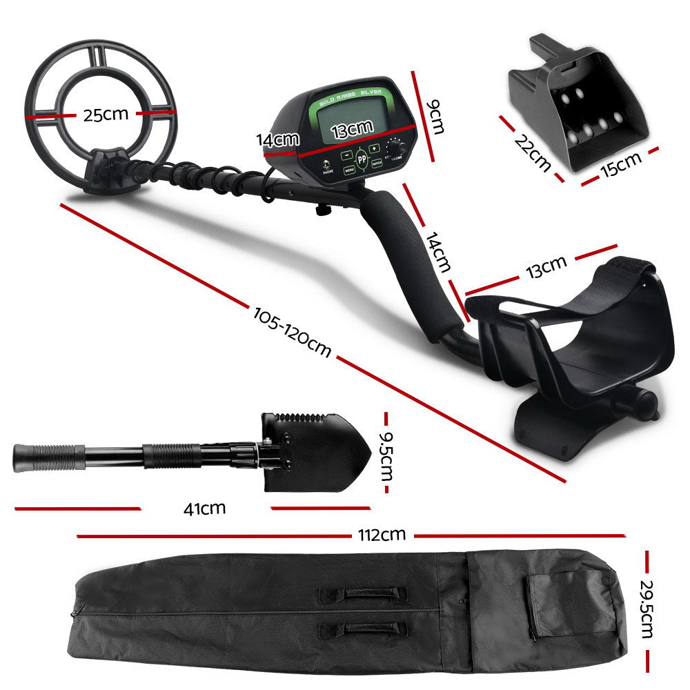 Deep Sensitive Metal Detector Searching Gold Digger Treasure Hunter LCD Shovel Sand Scoop - Pet And Farm