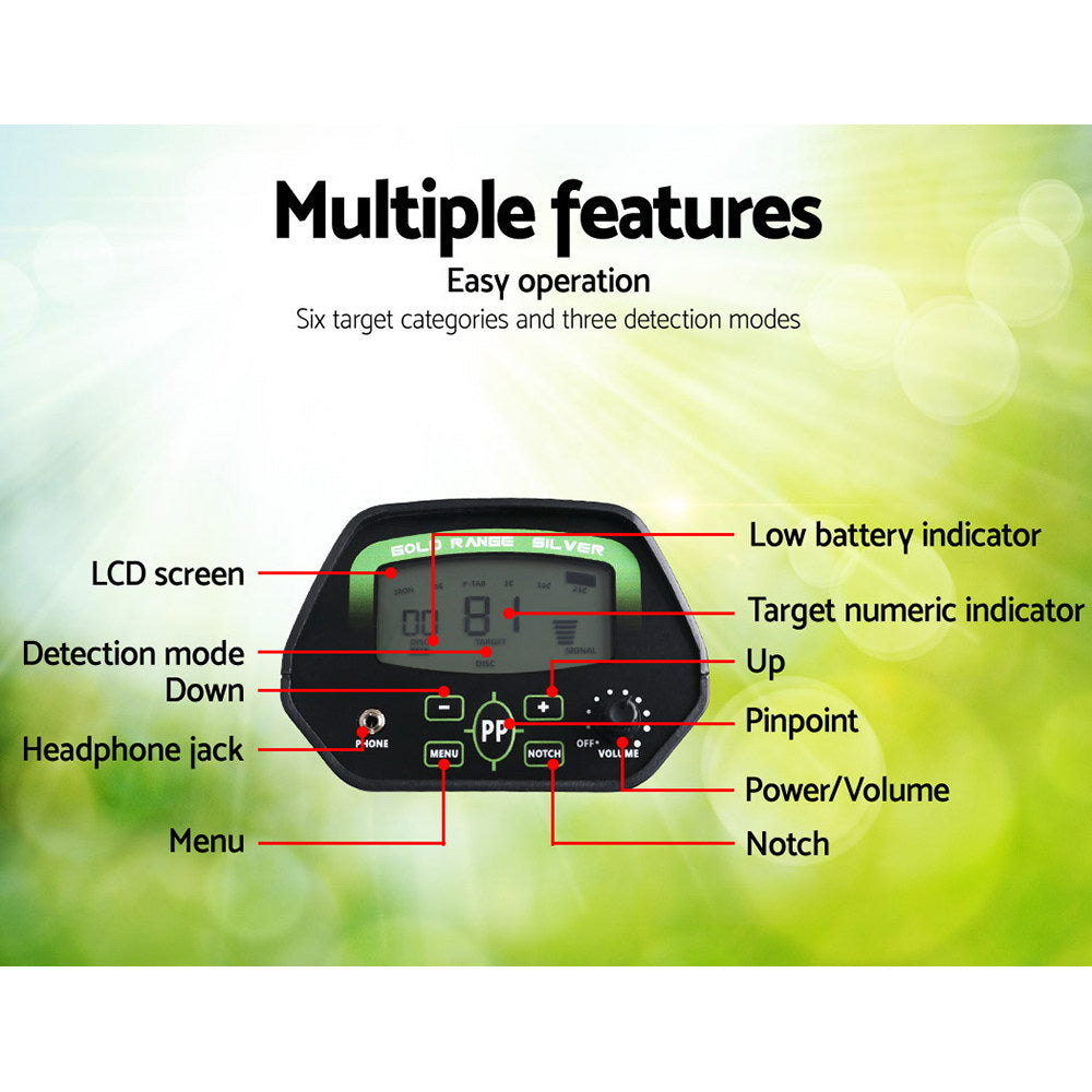 Deep Sensitive Metal Detector Searching Gold Digger Treasure Hunter LCD Shovel Sand Scoop - Pet And Farm