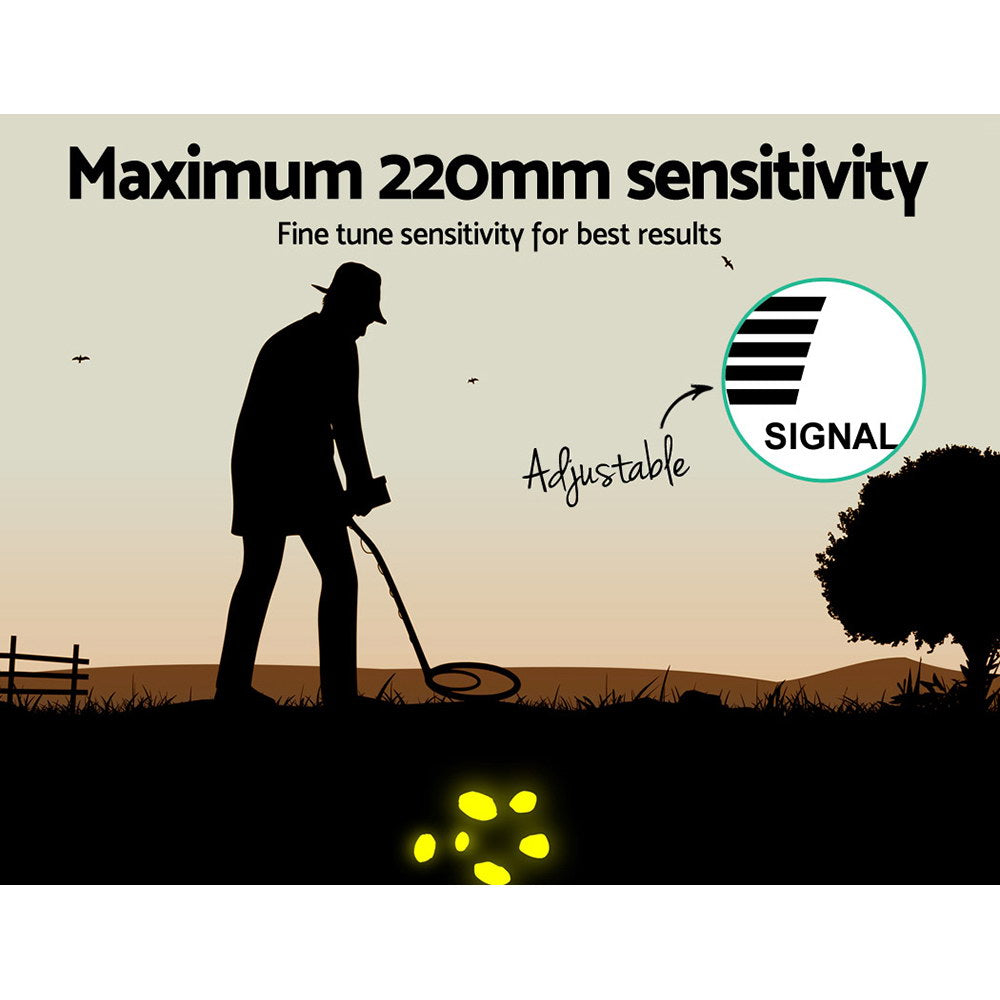 Deep Sensitive Metal Detector Searching Gold Digger Treasure Hunter LCD Shovel Sand Scoop - Pet And Farm