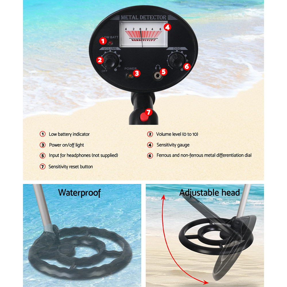 Deep Metal Detector - Black - Pet And Farm
