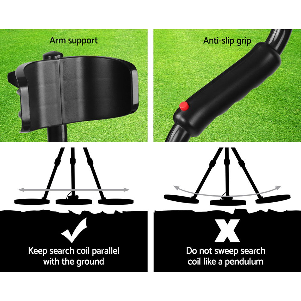 Deep Metal Detector - Black - Pet And Farm