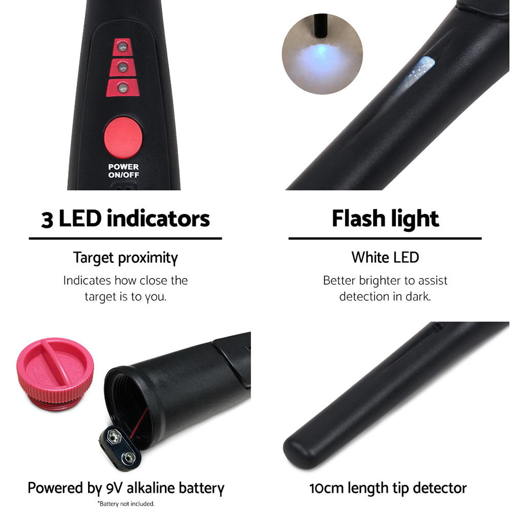 Pinpointer Metal Detector - Black - Pet And Farm